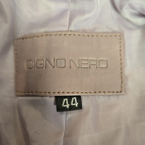 CIGNO NERO 100% Butter Soft Leather Lavender Shorts Size 8-10 - Picture 8 of 8